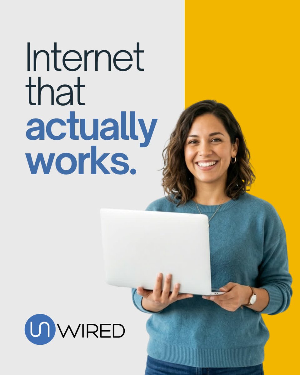 GoUnwired's tweet photo. No excuses. No surprises. Just Internet that works when you need it. Order now at https://t.co/P85nrfd7VB! https://t.co/WFsDGqLKN3