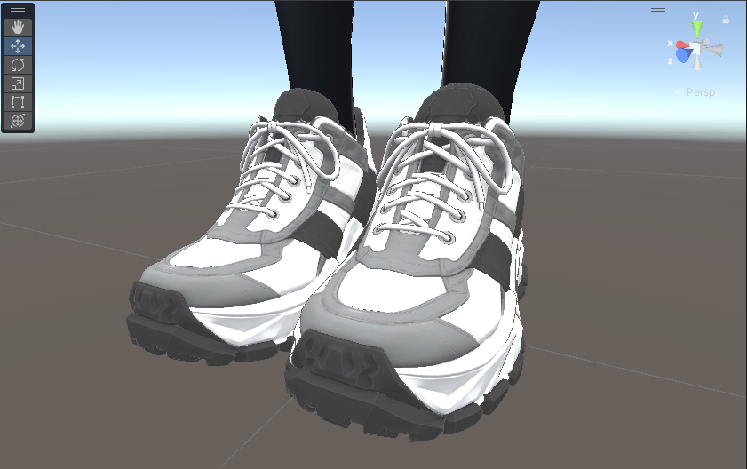 ILM_Workshop's tweet photo. 制作中の靴、いい感じになってきました👟

かっこいい感じのスニーカーになってるのでダンスしてる人向けに調整していきたいな、と思っています😚

#VRChat #VRChat衣装 #ILM_VRC https://t.co/jio0VtCTza