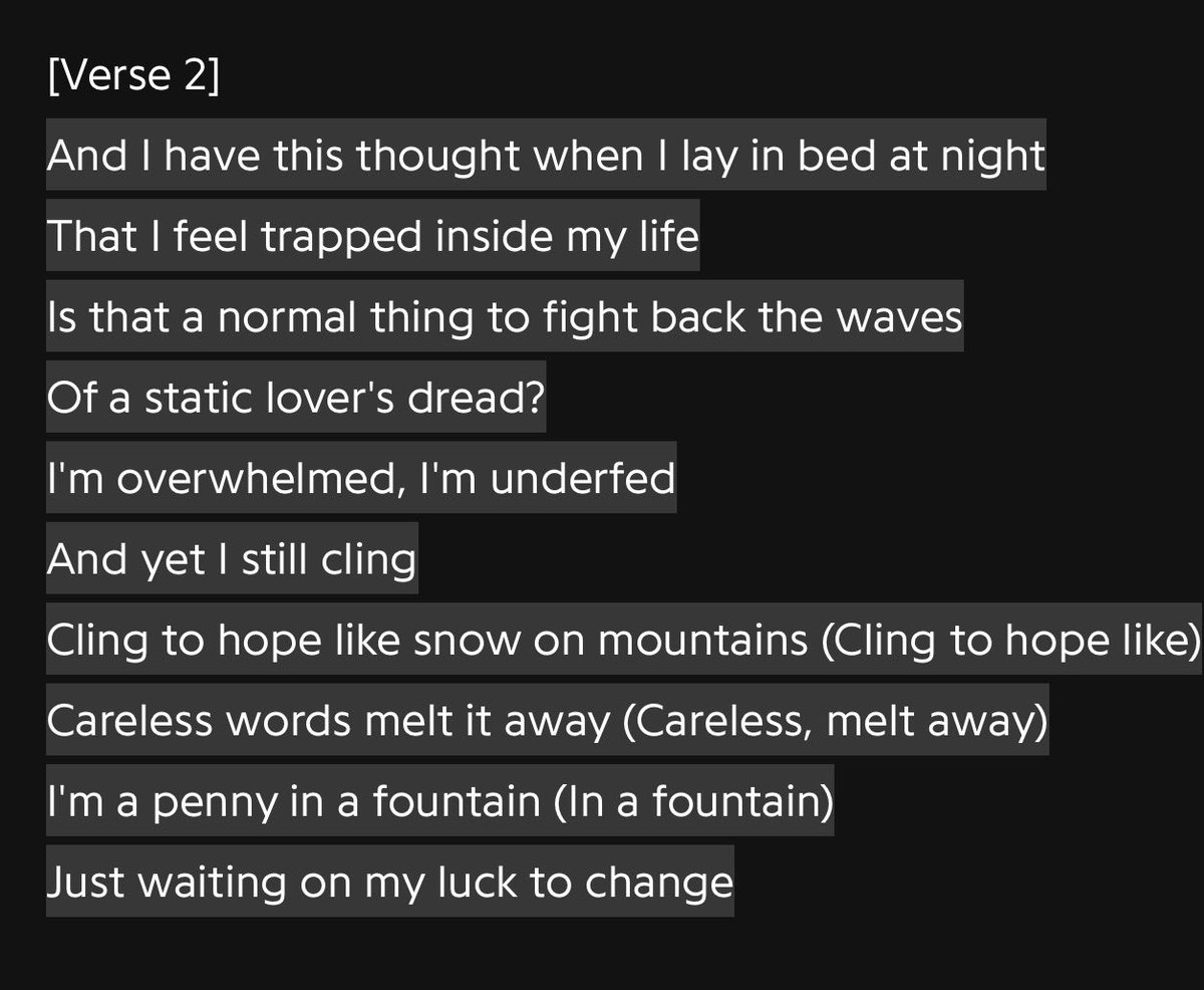 monthsofapathy's tweet photo. begged’s song writing doesn’t get enough praise honestly. one of her best written verses https://t.co/PreEzXOvja