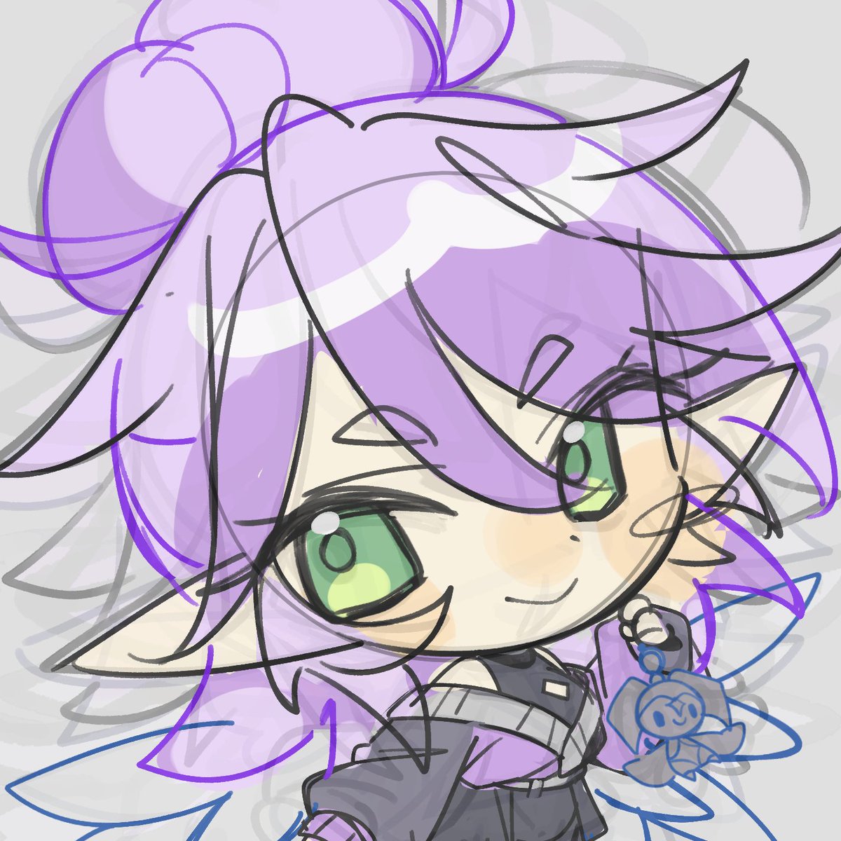 misopimaru's tweet photo. 下書き、色を乗せたり https://t.co/ifImeU2ZRG