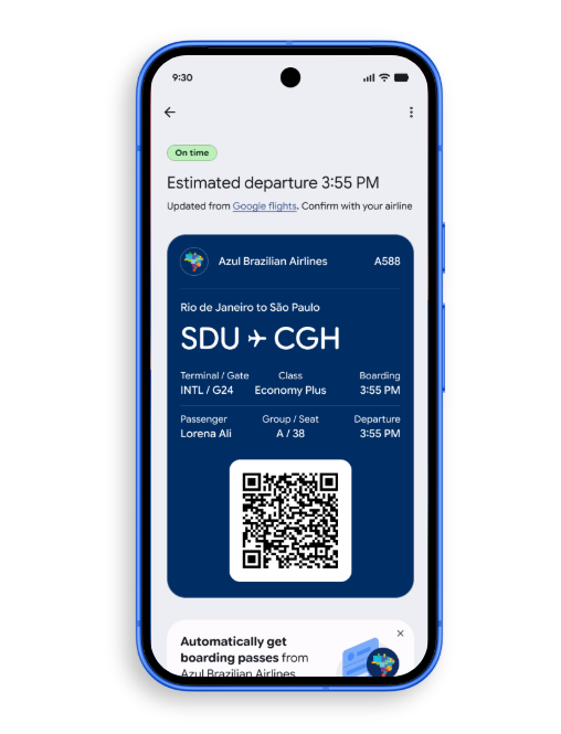 GooglePayDevs's tweet photo. Contextual loyalty enrollment is now enabled directly on users' boarding passes, meaning flyers can easily discover and enroll in their favorite airlines’ frequent flyer programs within Google Wallet.

Find out how to implement our loyalty API and take advantage of this feature to grow your enrolled user base ➡️ https://t.co/NHpIZ8eDWM