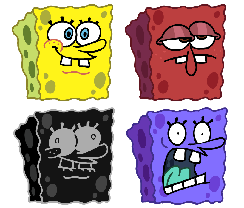 G_guy_cool's tweet photo. 🟨SpongeBob
🟥SpongeFell
⬛️SpongeNexus
🟪Spongerton https://t.co/KzxIsaBfvt