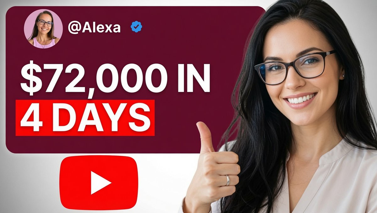 heyfionaai's tweet photo. I helped her make $72,000 in just

 4 days on YouTube — without going viral.  This proves it’s not luck. It’s a repeatable strategy.

I’ve now used the exact same method to help 100+ people earn hundreds of thousands of dollars.

Want to learn how I did it?Like + Retweet
Reply “YT”  I’ll DM the full strategy to the first 500 people.