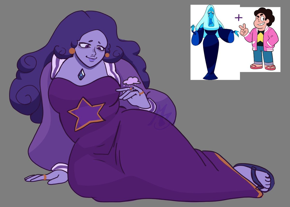 mayb3eri's tweet photo. una fusion que hice de steven y Diamante azul muejejejej #StevenUniverse #SUoc https://t.co/C38UUgpNvN