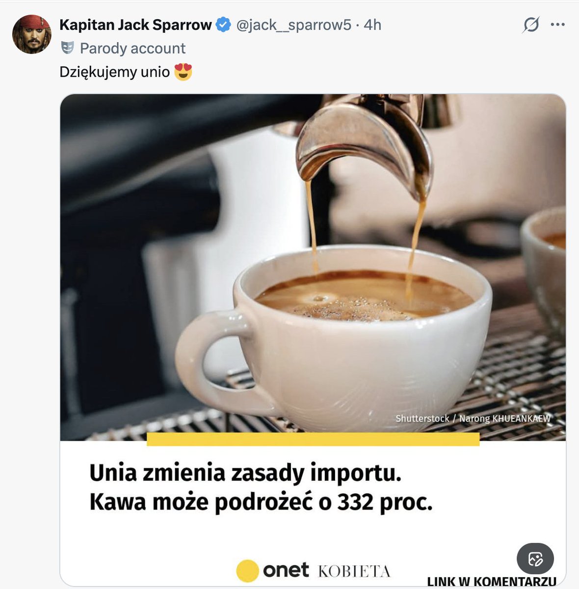 TheCejrowski's tweet photo. Po nikotynie, chcą ludzi POZBAWIĆ KAWY,  bo to kolejna substancja, która daje energię i ostry umysł, a oni chcą ludzi leniwych, ospałych i niezdolnych do oporu. https://t.co/II942pDoGa