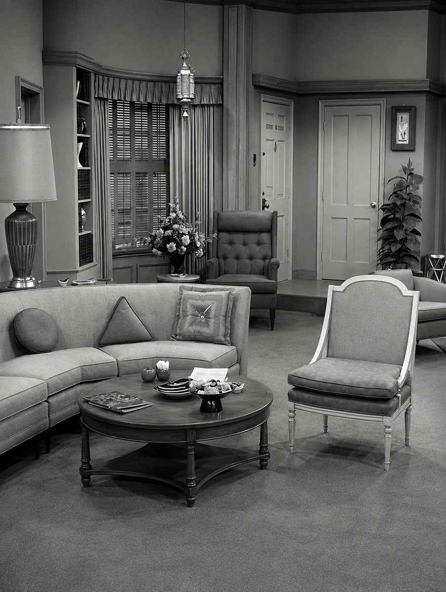 end3of6days9's tweet photo. Okay, TV experts... this one might take you a minute. 📺

Millions of us spent years visiting this living room, but without the people who lived here, it suddenly looks a little less familiar.

Do you remember which TV family called this home?

Need a clue? The wife's name was Laura.