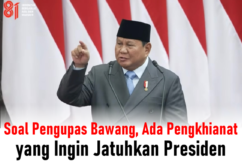 tijabar's tweet photo. Kesalahan informasi yang disampaikan Presiden Prabowo Subianto saat pidato di Sidang Tahunan MPR dan DPR diduga disengaja.

Ada dugaan pihak yang sengaja merusak reputasi Presiden Prabowo dengan menyajikan data keliru.

Dalam pidato Sidang Tahunan, Prabowo menyebut Ibu Susana sebagai pengupas bawang berpenghasilan Rp700 ribu/kg. Padahal faktanya ia adalah pemilah kain perca/penjahit bahan perca, bahkan sudah pernah ditampilkan di kanal resmi Bakom RI.

Data di forum kenegaraan harus akurat. Bakom RI dinilai kurang maksimal dan justru berpotensi merusak kredibilitas presiden.  

“Ada yang ingin presiden salah, Ada pengkhianat, yang bukan saja sekedar ingin merusak reputasi dan kredibilitas presiden, tapi sudah mengarah ingin menjatuhkan presiden,” Iwan Sumule Ketua Majelis Jaringan Aktivis Pro Demokrasi (ProDem) (Diki Trianto https://t.co/ATp8UaWOwy)