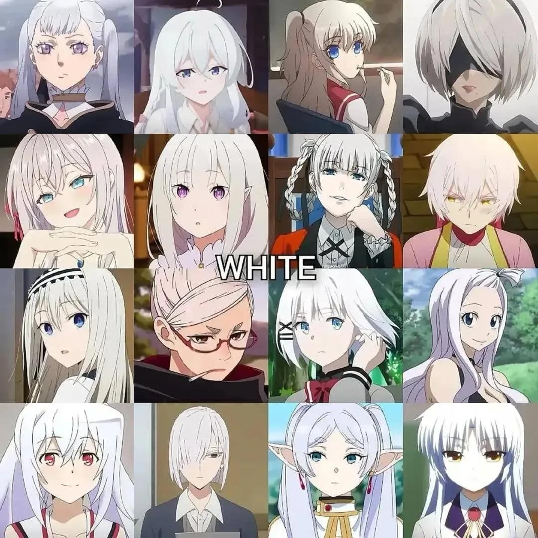 O_Dougl4s's tweet photo. Quem é o sua personagem de cabelo branco favorita dos animes? https://t.co/zBuM07x9vE