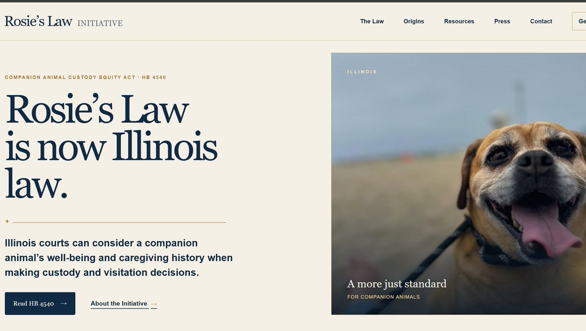 DarthMiual's tweet photo. Illinois just got another animal law after Pnut's Law  

It's called "Rosie's Law"  

https://t.co/en4oEIq7ee https://t.co/bygezE2vkw