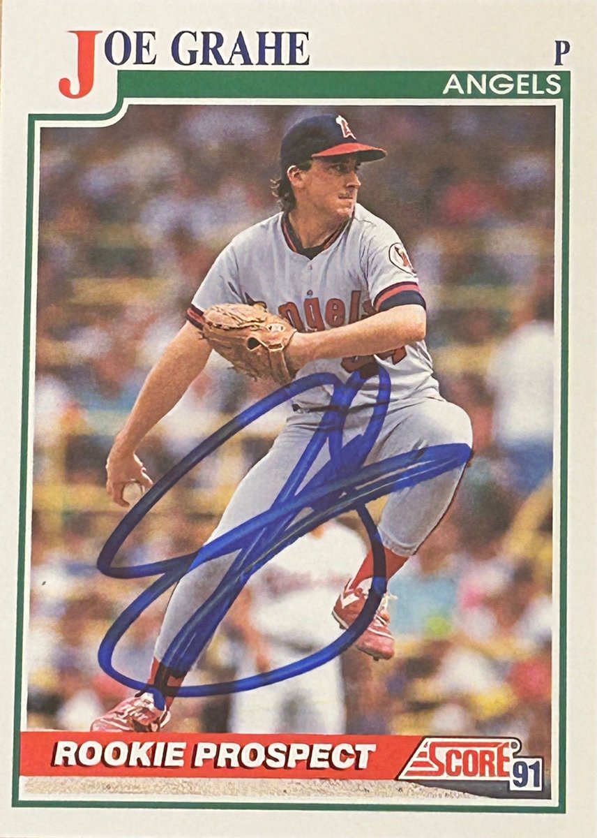 kane_autograph's tweet photo. TTM success from Joe Grahe!Grahe became the Angels’ closer in the early ’90s and recorded 45 saves from 1992–94. But I love this little piece of baseball trivia—Grahe’s first MLB strikeout was José Canseco during his major-league debut in 1990!

#TTM #TTMSuccess #Angels #MLB https://t.co/YL8ymMA6QR