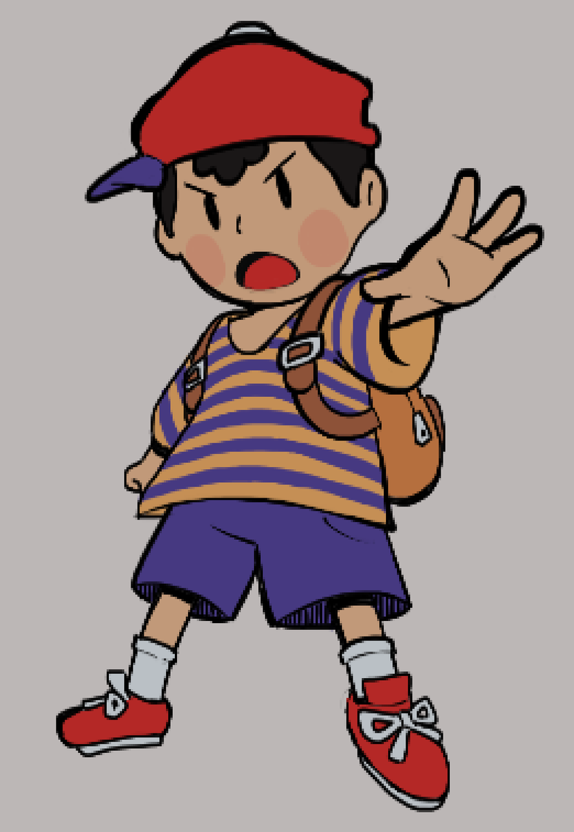 FromNoth2Somth's tweet photo. for more earthbound: heres a ness i didnt end up completing completely @_@ https://t.co/KEq1cCvuv2