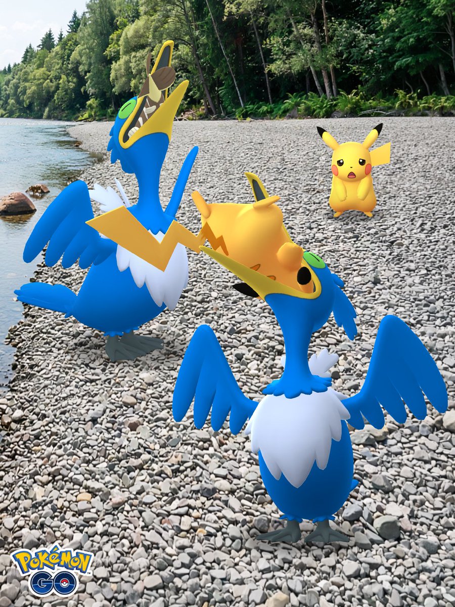 PokemonGOAppJP's tweet photo. 後ろの「ピカチュウ」が…

#ポケモンGO https://t.co/lS4v8qOnmX