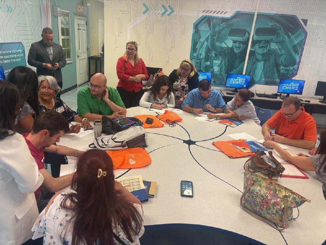 SuptDotres's tweet photo. Excited for day one! 🎉 All Bridges in Education for Adults with Multifaceted Abilities (BEAM) program students are officially registered and ready for tomorrow. Huge thanks to the HML Adult and Continuing Education Center administration and our students with unique abilities teachers for making today's orientation a massive success!#BEAMProgram #OrientationDay #AdultEducation #BackToSchool
#YourBestChoiceMDCPS