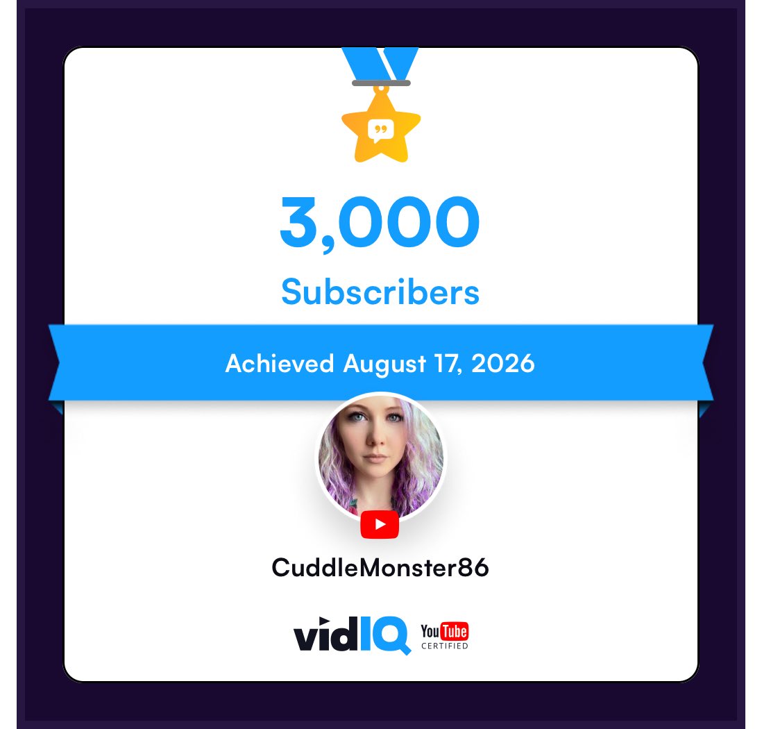 CuddleMonster86's tweet photo. Slowly but surely Iβm making progress on YouTube. π₯Ί
Thank yβall sooooooo much for all the love and support!! YOU make it possible & I appreciate yβall more than you will ever know! π
#ChaosCrew #ChaosQueen #YouTube #Progress https://t.co/MpLKgSF1xR