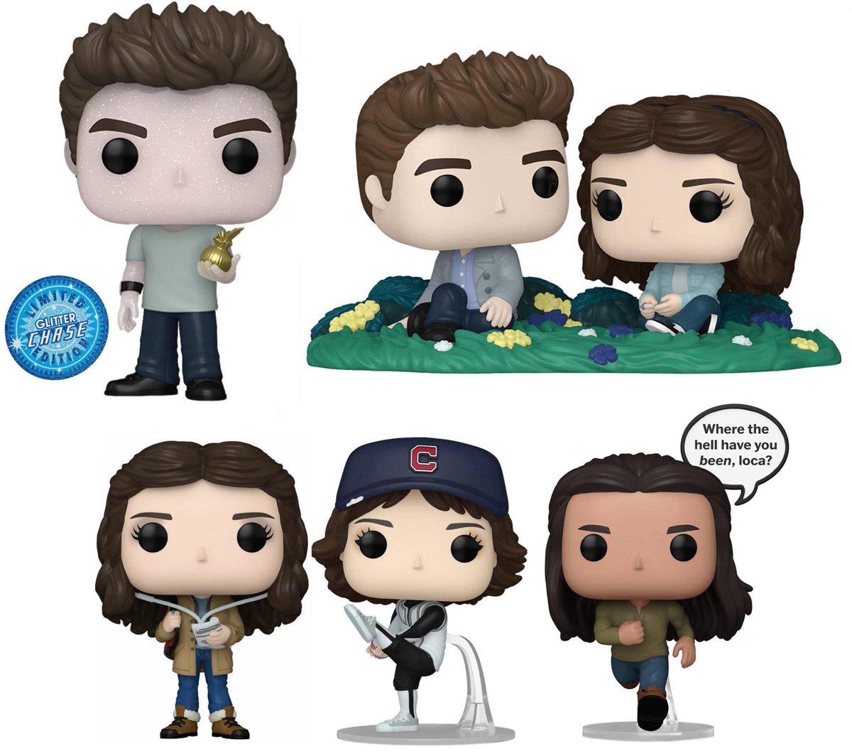 promohunters_'s tweet photo. 🚨 Novos Funkos Pop da saga Crepúsculo foram anunciados!

A coleção conta com um EDWARD COM GLITTER, Bella, Alice, Jacob e um Pop Moment de Edward e Bella no campo. https://t.co/Zk28VQBvOV