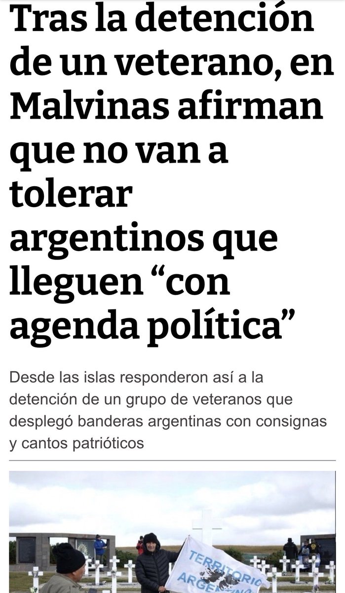 jmrosas1845's tweet photo. Por eso son héroes de la guerra y también de la posguerra. Este tema es muy serio: en 2019 la policía en Malvinas allanó las habitaciones de 7 veteranos reteniendo celulares, documentación y pasaportes por haber desplegado la bandera argentina en territorio argentino https://t.co/1BWWDm0HkD