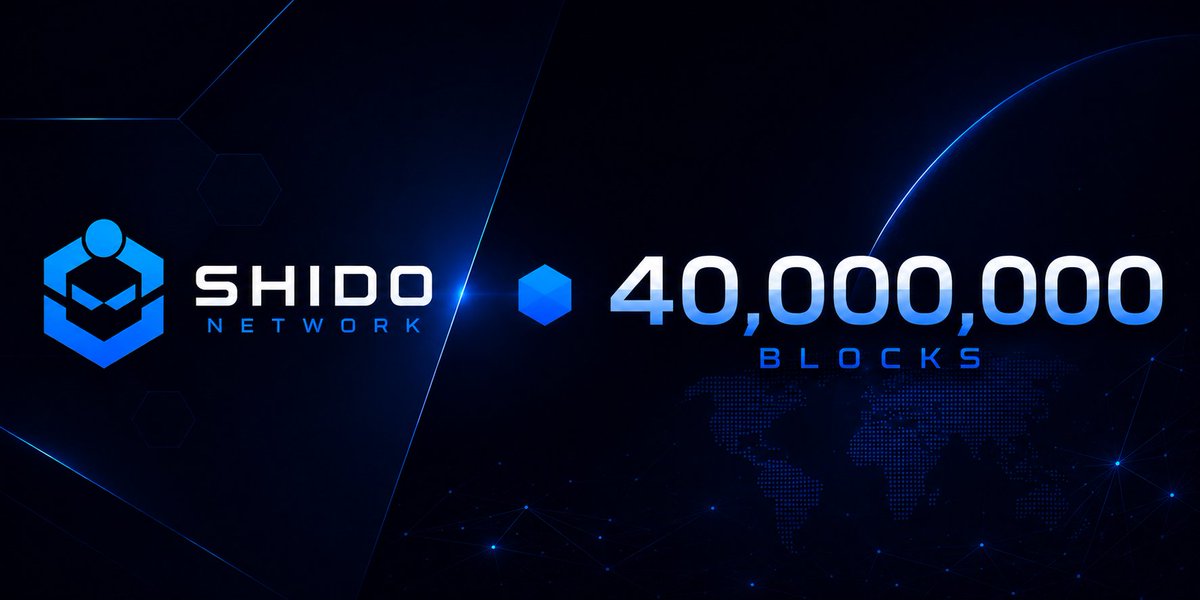 MaverickCryptoz's tweet photo. 40,000,000 blocks.

Another milestone reached on Shido Network. ⚡

Block by block, the network keeps moving forward — fast, consistent, and built for what comes next.

Onwards. 🔵 https://t.co/HMhb7OYCsl