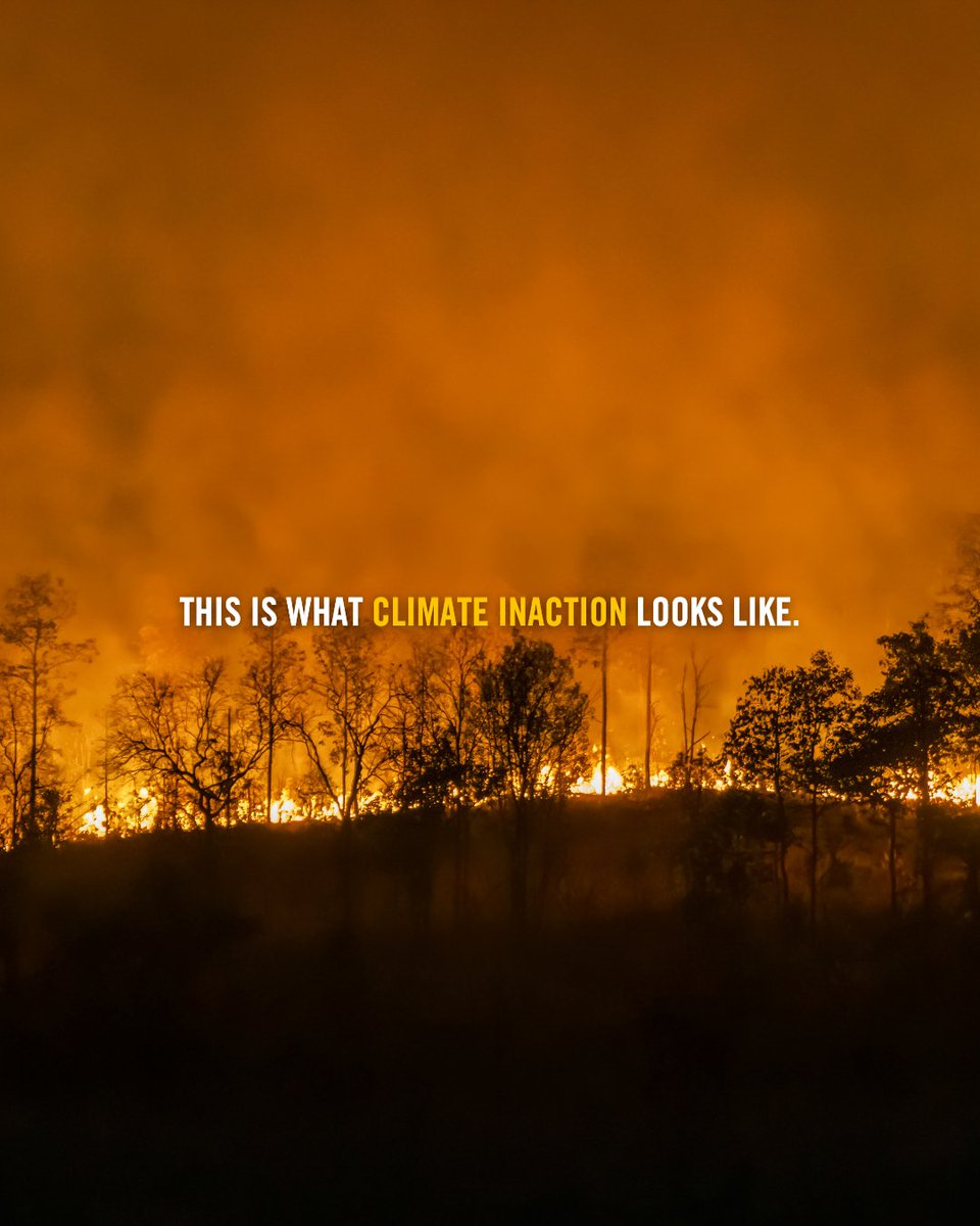 ClimateReality's tweet photo. If it feels like everything is on fire, that’s because far too much is. 
From wildfires in Canada and Europe to dangerous heat and fires across the United States, communities are facing the same crisis at the same time. This isn’t a string of bad coincidences. It’s what happens when fossil fuel pollution drives a hotter, more dangerous world. 
The industry cashes in, while communities are left to face the flames, live with the devastation, and pick up the bill. 

#Wildfires #Europe #Canada #ClimateCantWait