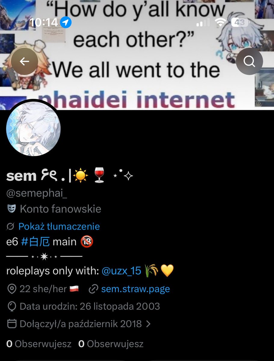 seme_phai's tweet photo. I am tired boss I just want my account back https://t.co/JVKZIVQehw
