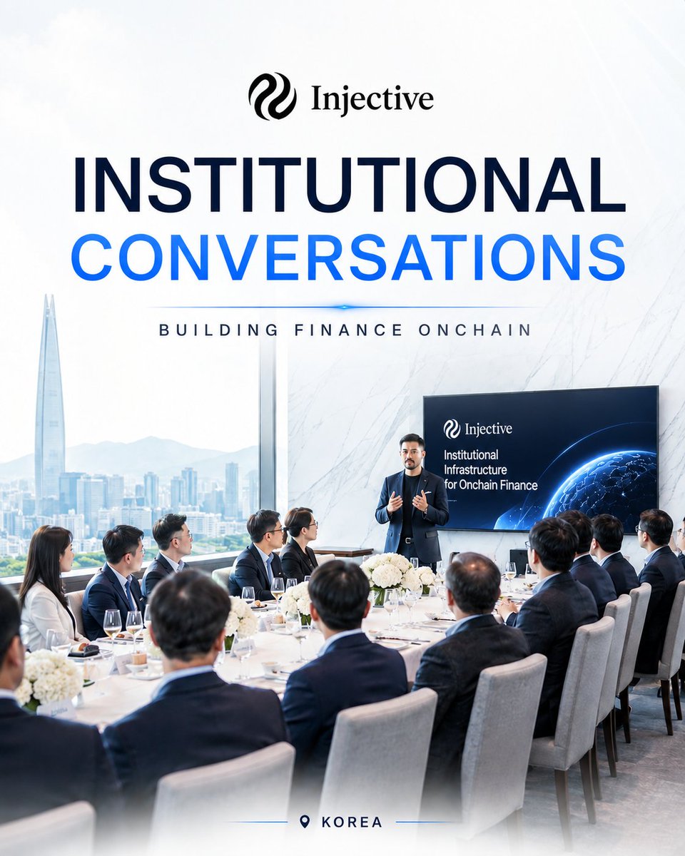Victoria_ble's tweet photo. The institutional conversation around blockchain is getting more serious.

Last week in Korea, @Injective brought together 40+ institutions and local Web3 leaders for a private lunch forum. 🧵 https://t.co/p0Y2xeg3Cg