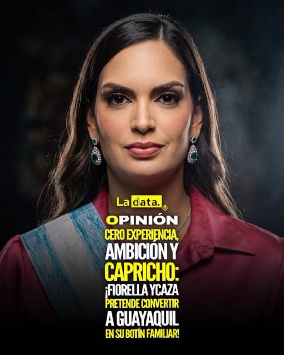 TheVerdugoEc's tweet photo. Enserio quieren ser gobernados por una maniática que solo buscará venganza porque encerraron al delincuente de su esposo? 

Guayaquil no necesita payasas ni testaferros. https://t.co/t1zzIVcwhQ