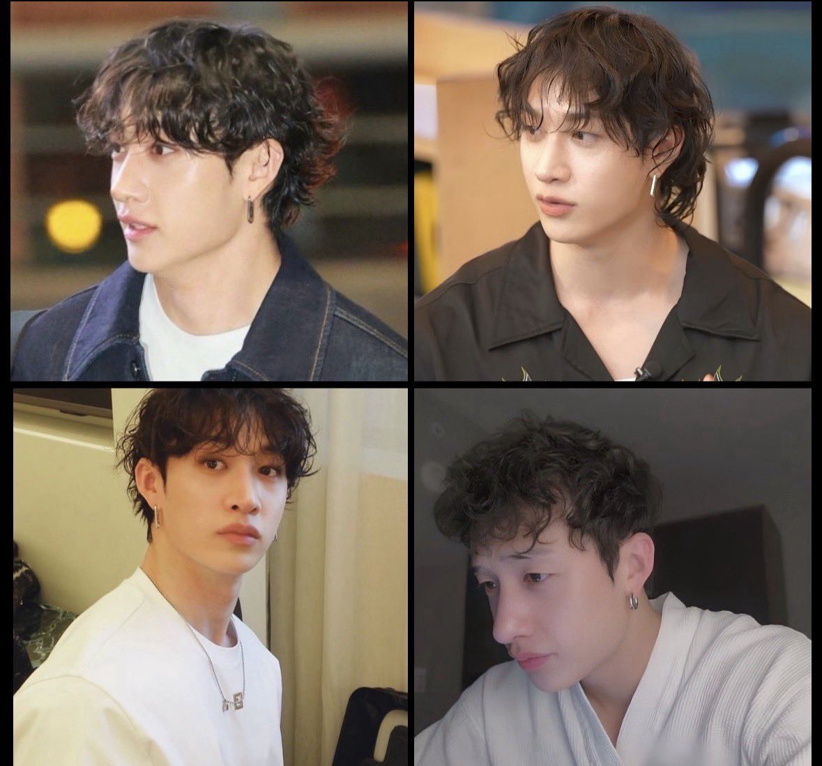 ccSKZcc's tweet photo. reminding you that BangChan has naturally curly hair https://t.co/jVNJt0lgNc