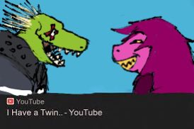 Fiveruukss's tweet photo. A duo I made up 
#deltarune #dorohedoro https://t.co/j52026URSP