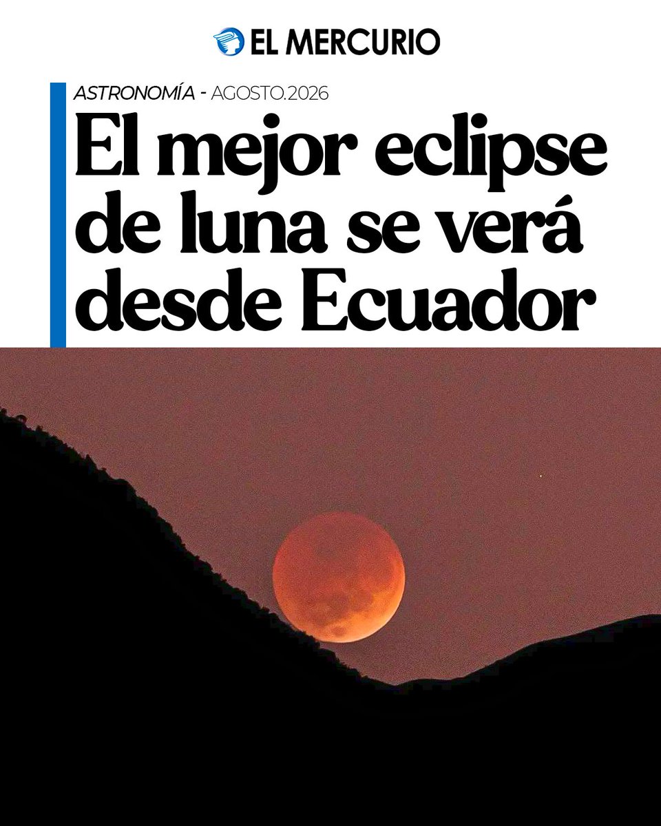 elmercurioec's tweet photo. Ecuador se prepara para un eclipse lunar parcial que cubrirá casi toda la Luna. Conozca cómo observarlo. https://t.co/q27cZsR3DO https://t.co/4miqIxzljc