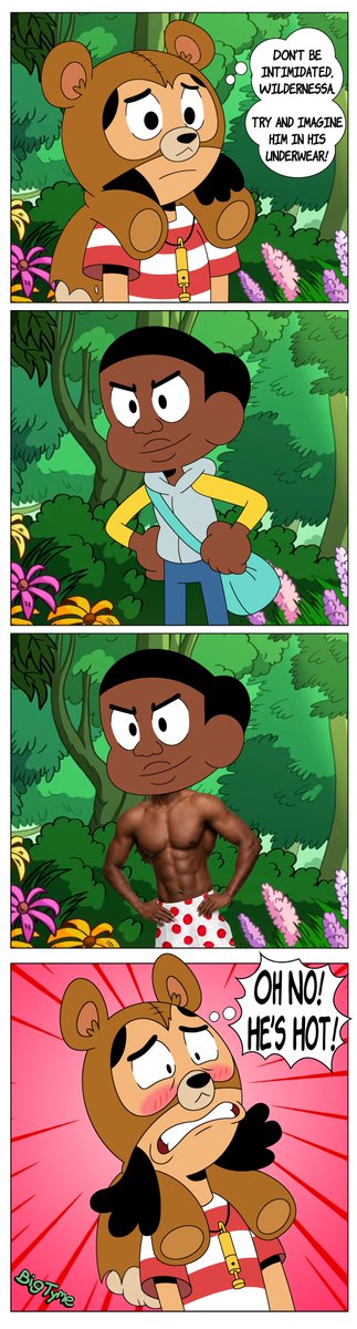 BigTymeTheEdmin's tweet photo. Craig X Wildernessa - OH NO HE'S HOT
Craig and Wildernessa in a SpongeBob meme.
Girl puts up a good fight but m’boy Craig is rizzing to the 25th power.
#craigofthecreek #spongebobmeme
#craignessa
#craigxwildernessa https://t.co/tnAJjmmpTF