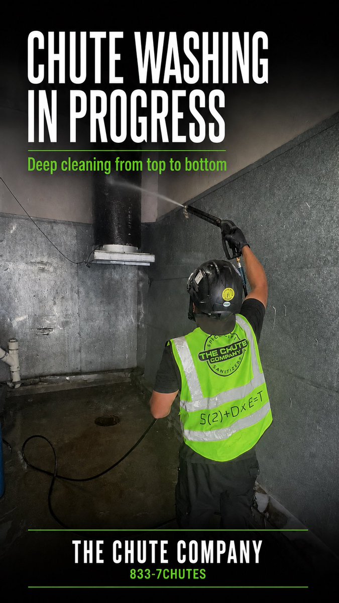 thechutecompany's tweet photo. Deep cleaning from top to bottom! Our professional chute washing removes buildup, grime, and lingering odors.

📞 833-7CHUTES
#ChuteCleaning #MultifamilyMaintenance https://t.co/XwguZqcRnB