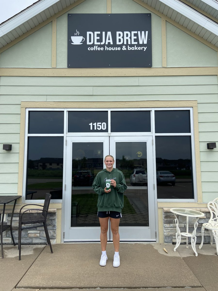 LenaEvans2026's tweet photo. Deja Brew Coffee is the perfect local stop whether you need your morning caffeine, an afternoon pick-me-up, or something sweet to keep your day going. 

If you’re ever in the Tiffin area - stop in and tell them I sent you! 

#NIL #Ad https://t.co/VLGwihaHa4