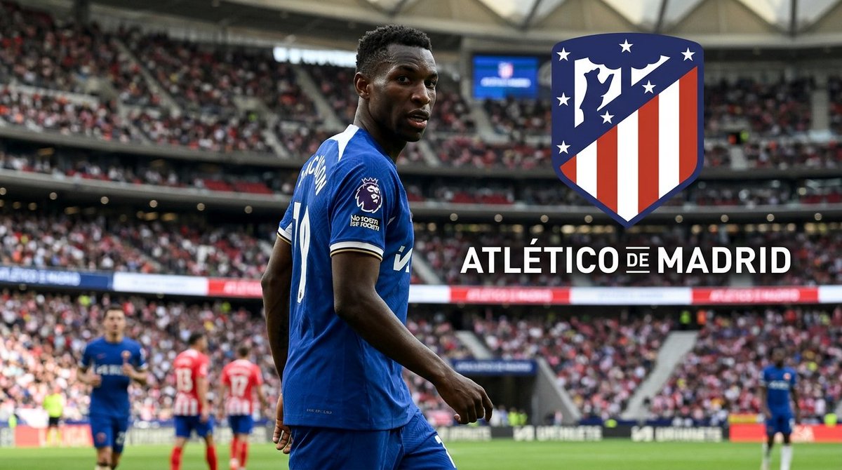 ObbSport12's tweet photo. 🚨🔵⚪️ Atlético Madrid have identified Chelsea striker Nicolas Jackson as a target as they look to strengthen their attack before the September 1.

The Spanish side could sign up to two strikers, with Jackson considered as another option alongside Julián Alvarez, sorloth injury https://t.co/ijx4ZHx7lJ