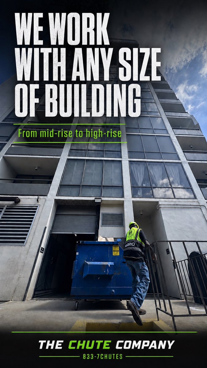 thechutecompany's tweet photo. From mid-rise communities to high-rise properties, The Chute Company is equipped to handle buildings of any size.

📞 833-7CHUTES
#HighRiseMaintenance #PropertyManagement https://t.co/ZnxqJbsej1