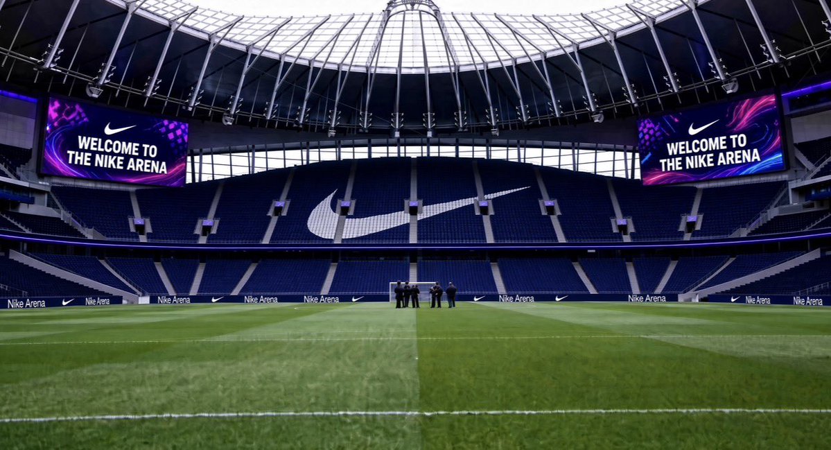 FisherThem_'s tweet photo. 🚨 EXCLUSIVE: Hearing massive commercial noise coming out of N17 this evening… 👀

After years of patient waiting, ENIC has quietly finalised the biggest stadium sponsorship deal in football history.

From the start of the 2026/27 season, our home is officially becoming The Nike Stadium (or The Nike Arena in global branding packages).

The numbers are completely staggering: a landmark 15-year agreement worth a record-breaking £75 million per year, totaling an astronomical £1.1bn million. 

It completely shatters every commercial benchmark in world sport, locking in the ultimate partner to match our new financial muscle under De Zerbi.

Absolute game-changer for the club's revenue and PSR ceiling. Bookmark it now. ⏳ 

swoosh 🤍 

#COYS #THFC #NIKE #NikeArena