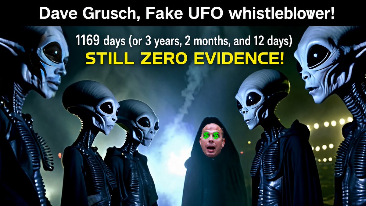 StevenCambian's tweet photo. #ufotwitter #ufo #uap #ufos #uaps #aliens #ancientaliens #disclosure #davdgrusch #drphil Tonight at 7PM EST, a TWICE former mental patient told Dr. Phil that the government is hiding alien spaceships and bodies! 1,169 days since his initial claims. Still no evidence! https://t.co/iZqsRrccRj