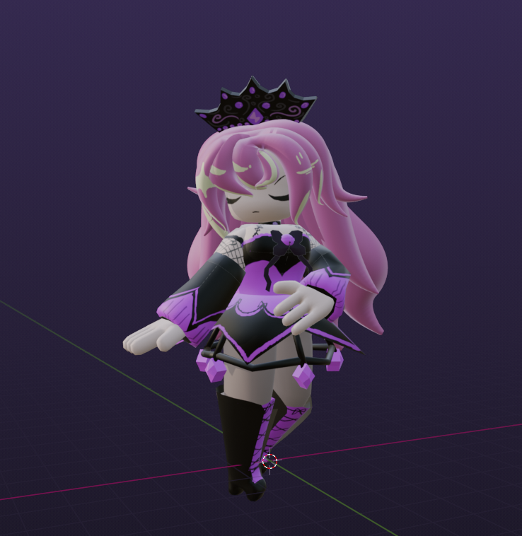 CinotheSilly's tweet photo. i made a shadow empress avatar on vrchat from scratch!! shes public ill send her link down below :3 https://t.co/D2SQwVsKy6