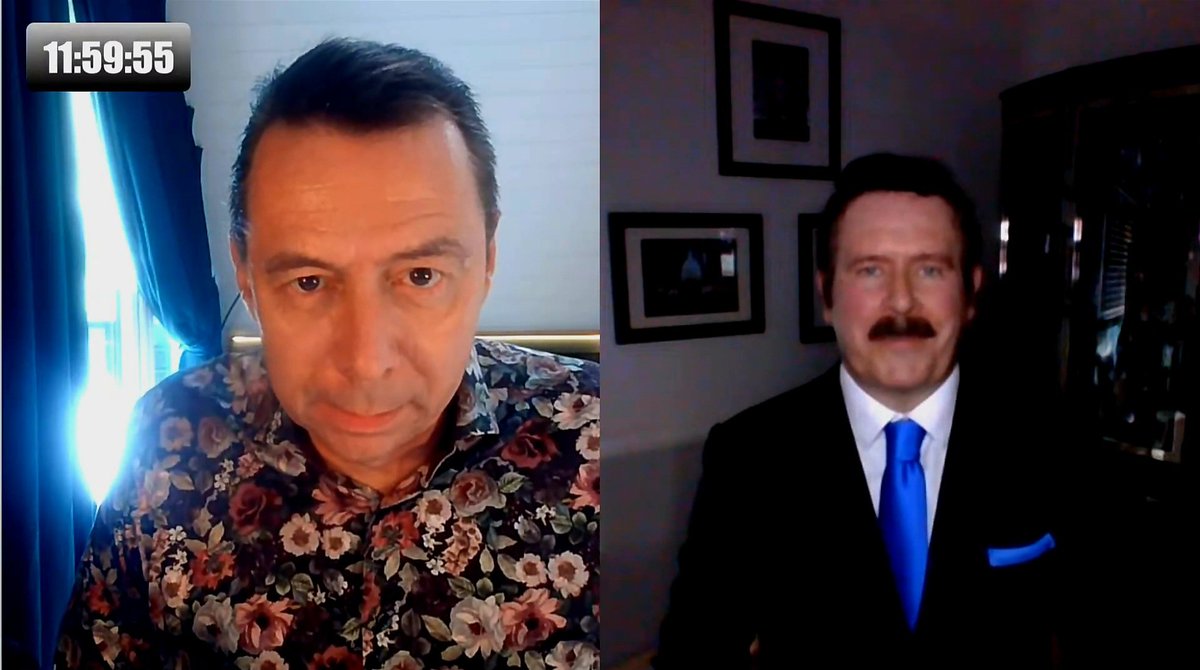 PatrickBashamDI's tweet photo. My (mostly serious) chat with @MarkJLittlewood @PaulCoxComedy @UKLiveOnline about our #DemocracyInstitute poll on Trump, midterms &amp; Iran. Starts 2:02:29 ends 2:15:43.
https://t.co/rpv3fNv6N3 https://t.co/fdtITRBnXD