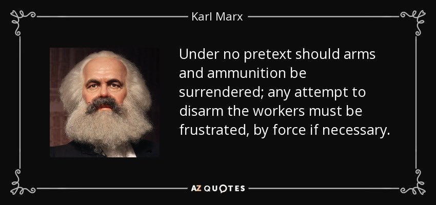 StalinTruComrad's tweet photo. @TheyThemItalian Why are you as a “communist” advocating for gun control in America? https://t.co/AhB8WWthy6
