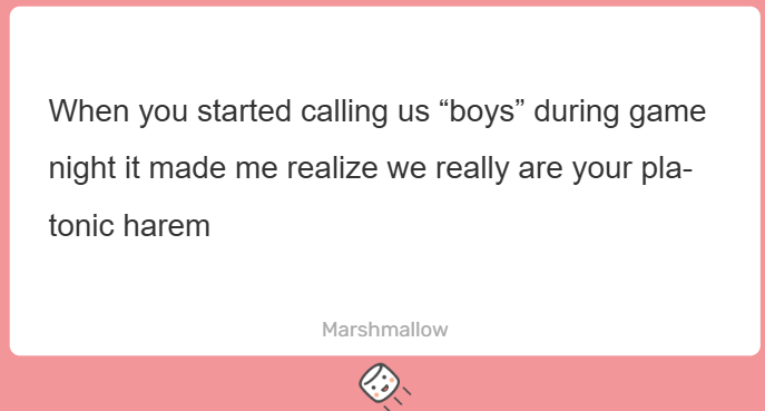 guanogirl's tweet photo. platonic?  just say you hate me and want me to die https://t.co/1Rs29cUwyw