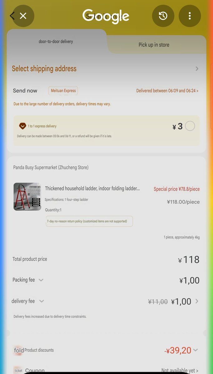 Eric00swiss_'s tweet photo. @danielgothits You are right it is crazy, you know what you can not comprehend? 

Being able to order a fucking ladder in the middle of the night and having it delivered at home in 30 minutes, or you can aim for 20 minutes by paying 0.44 USD 

Crazy findings from my China trip 😂 https://t.co/MGRVrOl43S