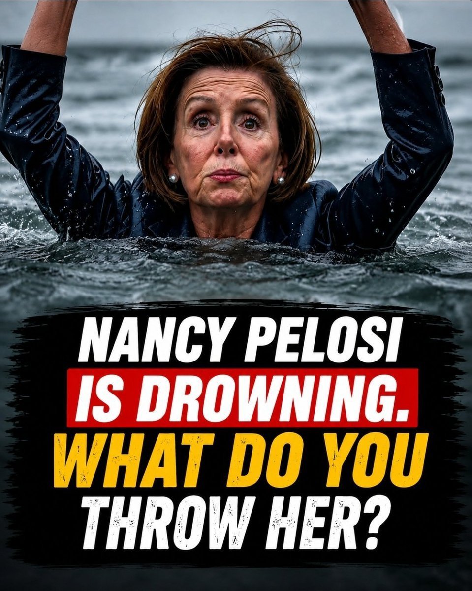 bariweiss22's tweet photo. NANCY PEPSI IS DROWNING.. https://t.co/acYFur1dSi
