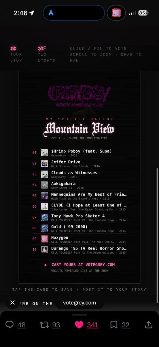 neckdeepingrey's tweet photo. @SuicideChrist my mountain view people. i’d KILLLL to hear any of these live 🙏🏻🙏🏻🙏🏻 https://t.co/N7j6OqkVYg