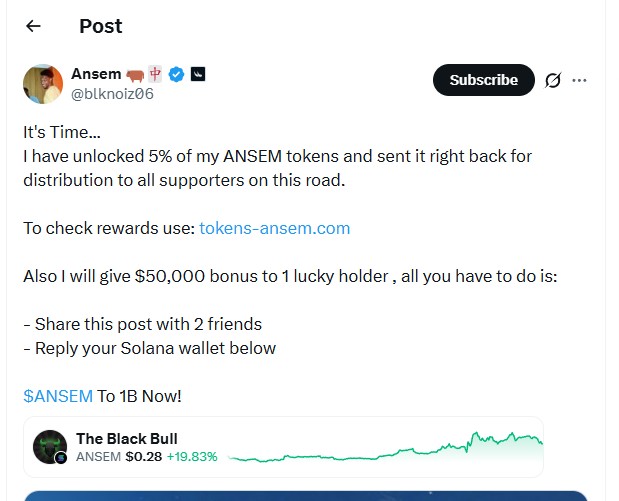 MehioRami's tweet photo. tagging you to check this out but lowkey why does NOBODY qualify for the https://t.co/GUmIdJ5azD drop LMAOO... did Ansem just airdrop himself the entire supply? 💀​‌‌‌​​​​​⁠ https://t.co/LsmXTIQdlL