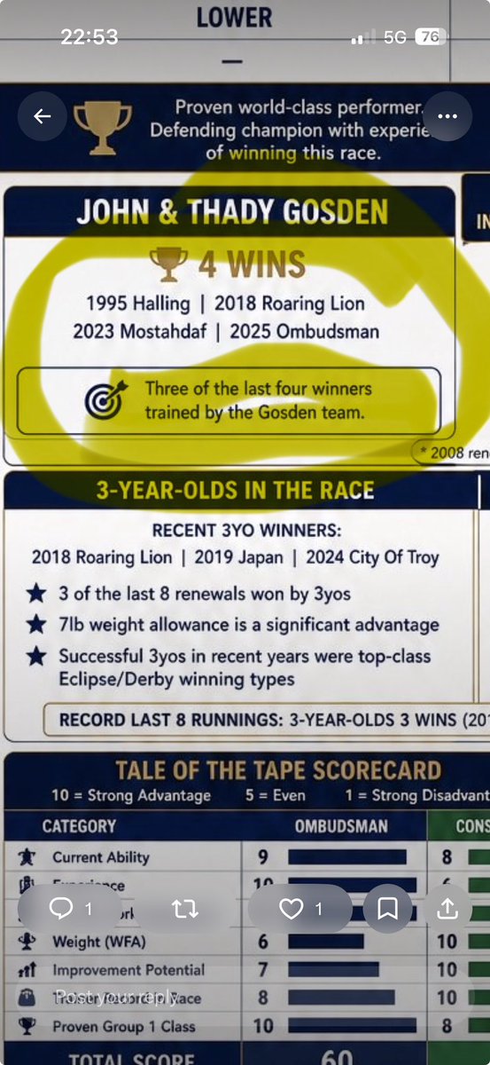RuaTrindade's tweet photo. @DizzyJB @yorkracecourse More nonsense. Close, but that’s not enough, is it? https://t.co/iD7nB1i6Cn