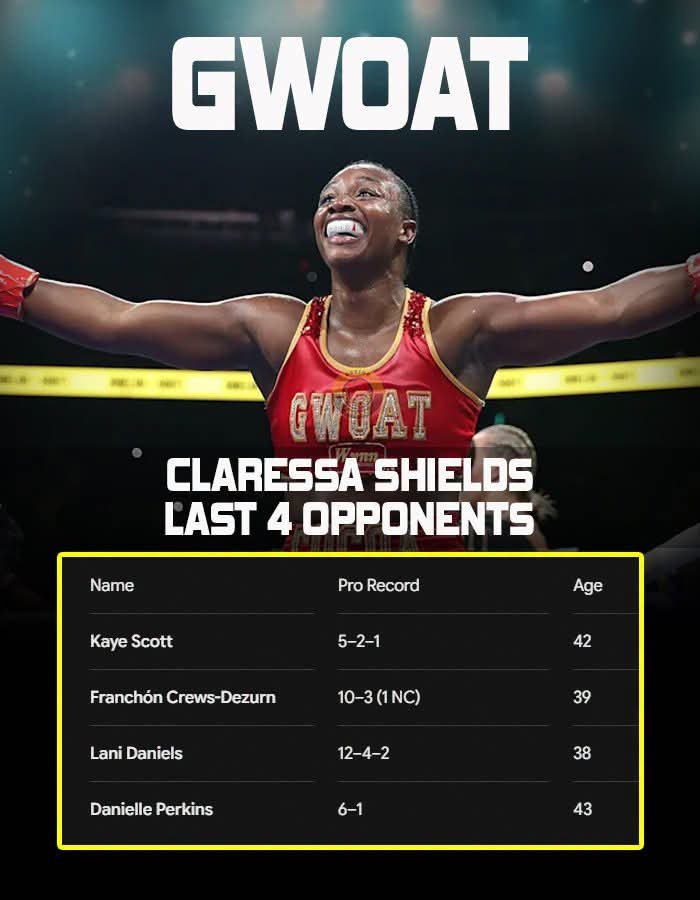 EvenlyRated4Fun's tweet photo. @Claressashields Always talking trash about Jake but look at her last few fights 🤣 fucking clown. https://t.co/TsqFq0pQl3