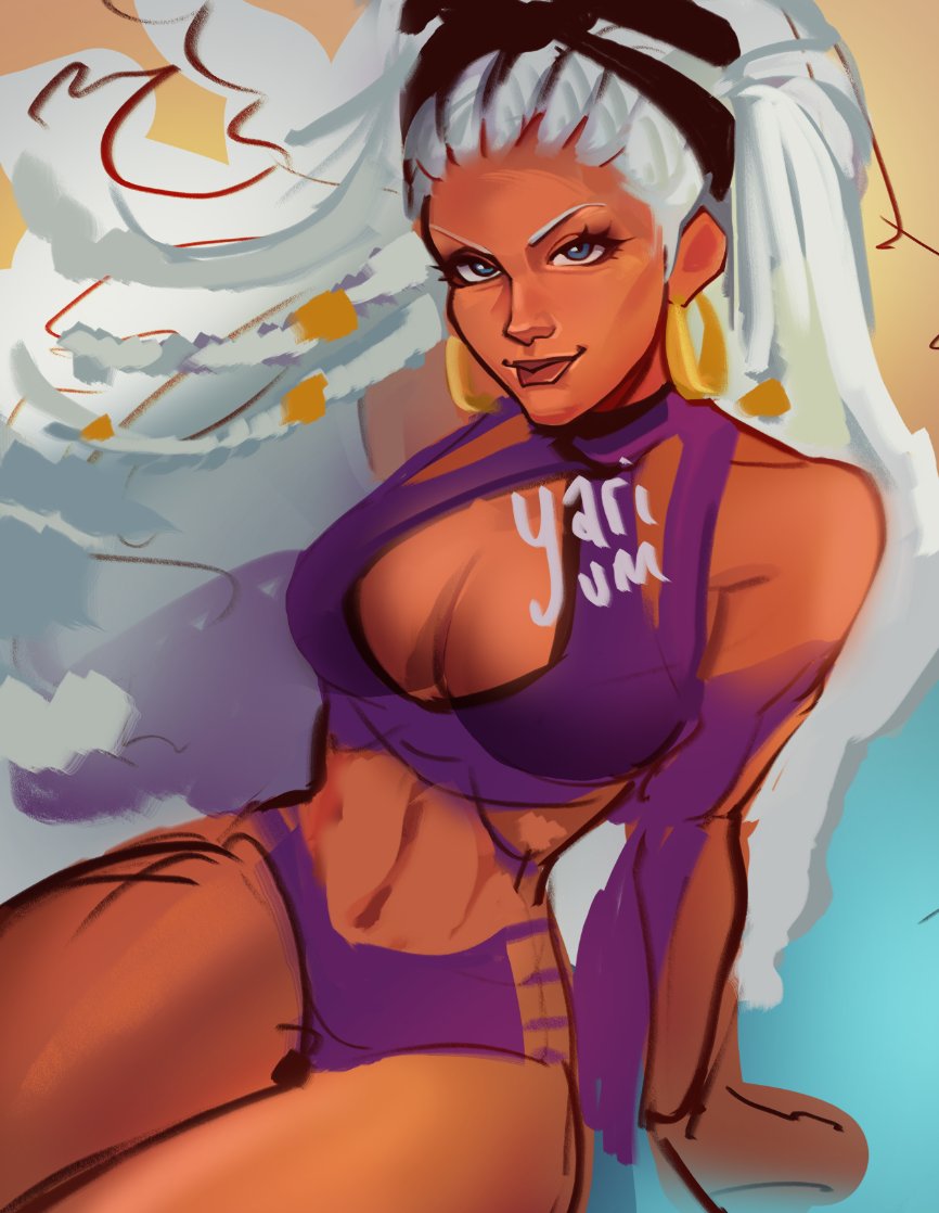 yariyuuum's tweet photo. Storm Summer skin WIP https://t.co/PVof6JBZXt