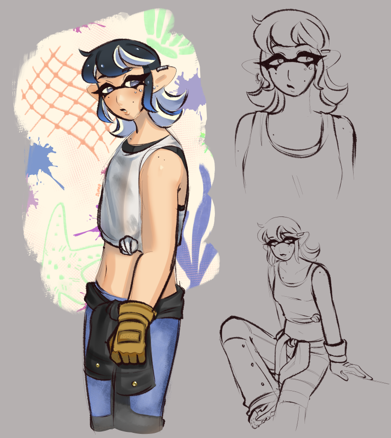 super_succs's tweet photo. haven't posted my mechanic oc yet (she/they btw) 👋🐇 but hi
#splatoonraiders https://t.co/iLcl9j23Wi
