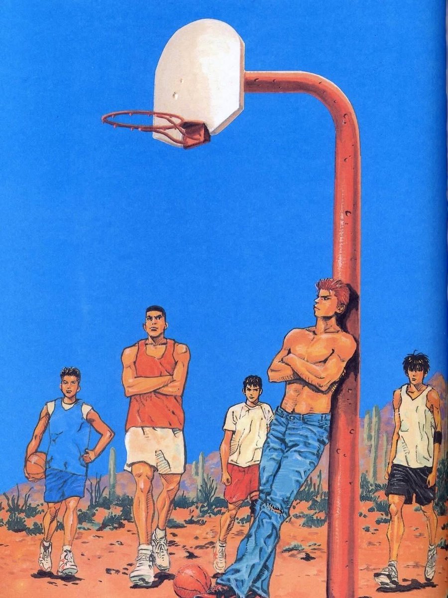 retro_anime's tweet photo. Slam Dunk artwork by Takehiko Inoue https://t.co/sdryN9zuis