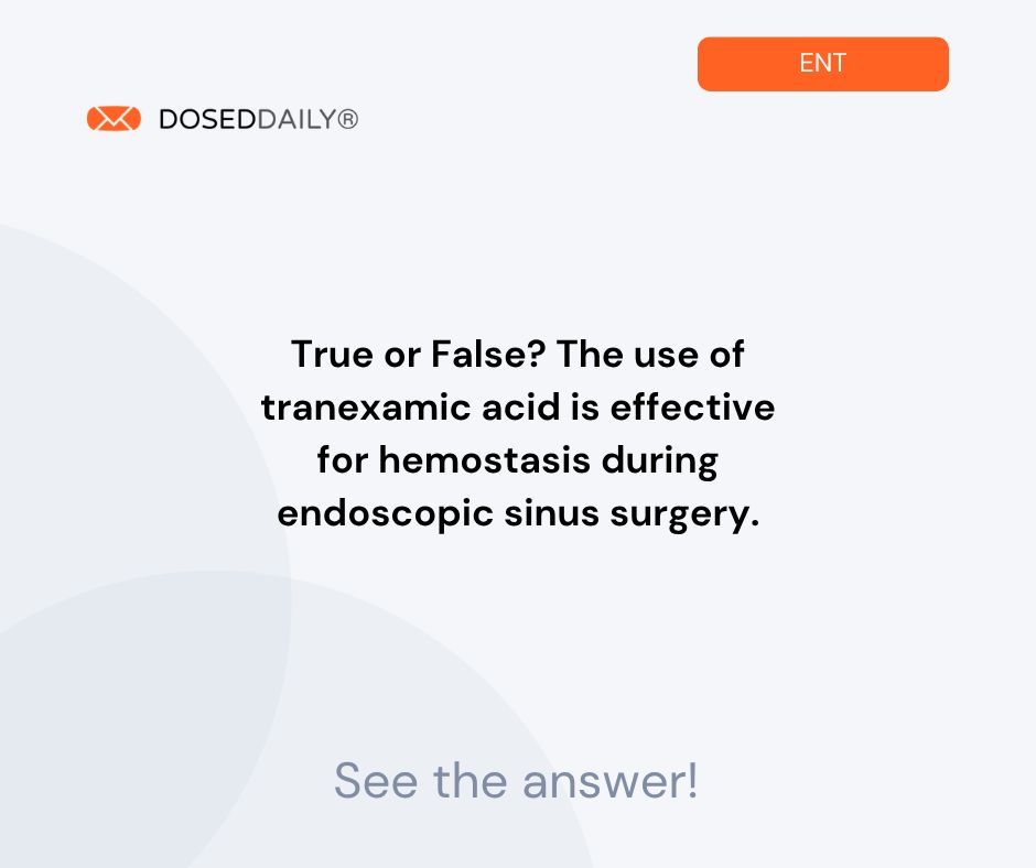 Dosed_Daily's tweet photo. Try this question from ENT DosedDaily and sign up to get 6 free credits ---> https://t.co/vkAATPxCiw

#otolaryngologist
#otolaryngology https://t.co/rIxeJzbyYq