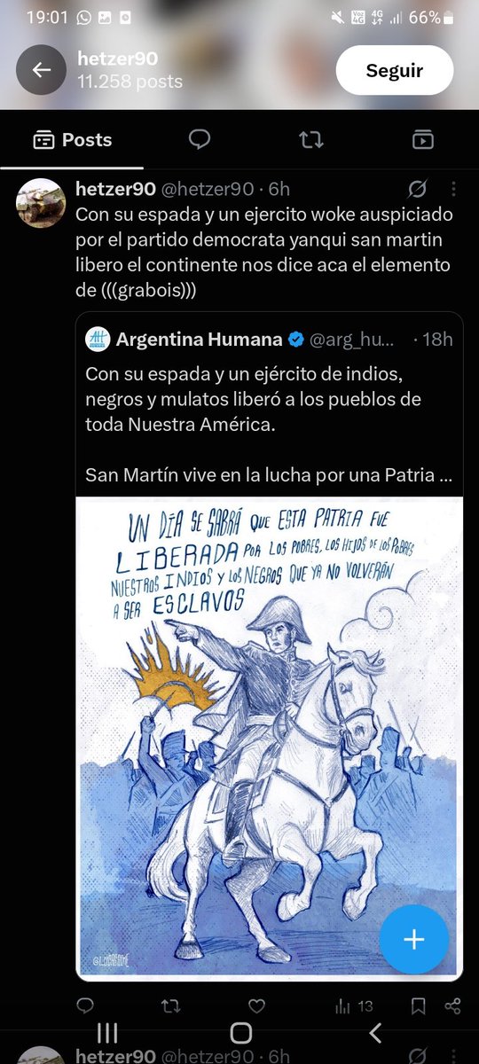 soledad164's tweet photo. @hetzer90 @PolloSobrero Flaco vos sos un oligarca burgués que odia a San Martín,de qué mierda te quejás?? https://t.co/U0jmh3E5mT